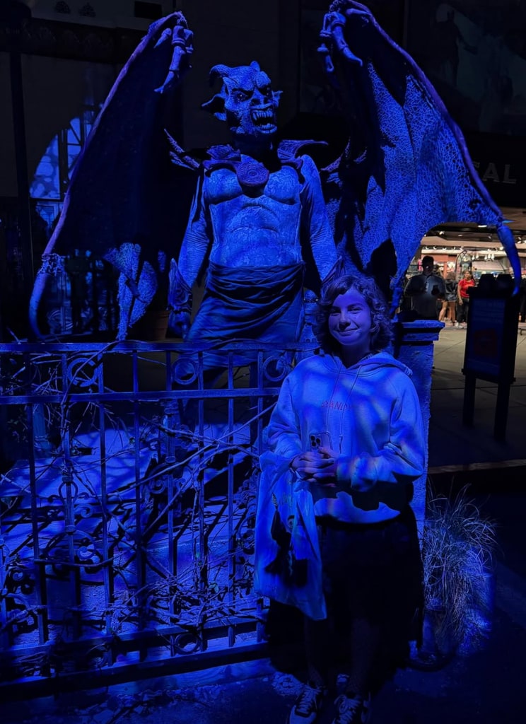 Photo shared by Pink's husband Carey Hart of his daughter Willow on a trip to Universal Studios in Orlando