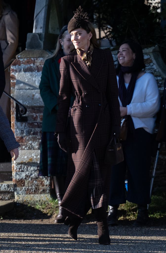 Catherine, Princess of Wales attends the Christmas Morning Service at Sandringham Church on December 25, 2025 in Sandringham, Norfolk. (Photo by Samir Hussein/WireImage)