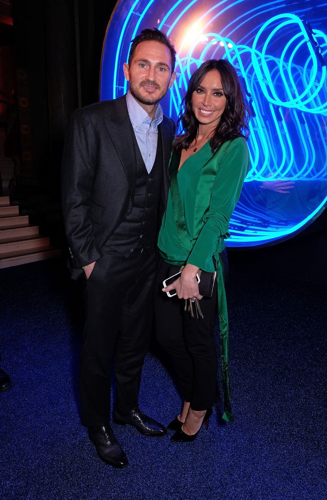 Frank Lampard and Christine Lampard standing together