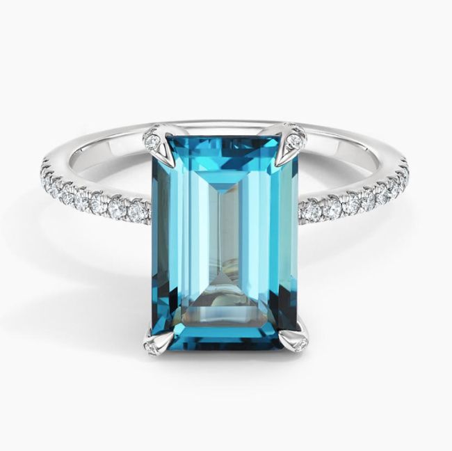 best aquamarine jewelry genuine gem like duchess meghans ring