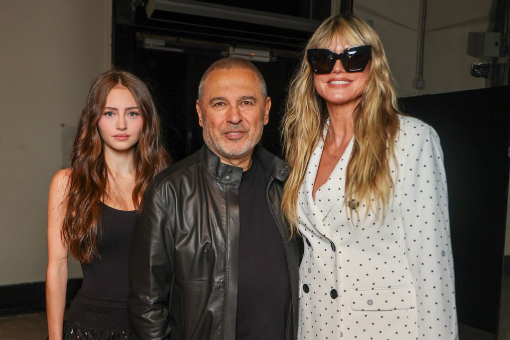 Leni Klum, designer Elie Saab and Heidi Klum 