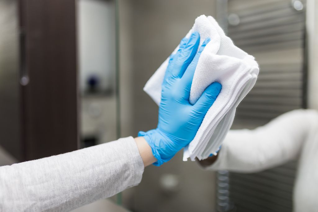 Steam your bathroom mirror