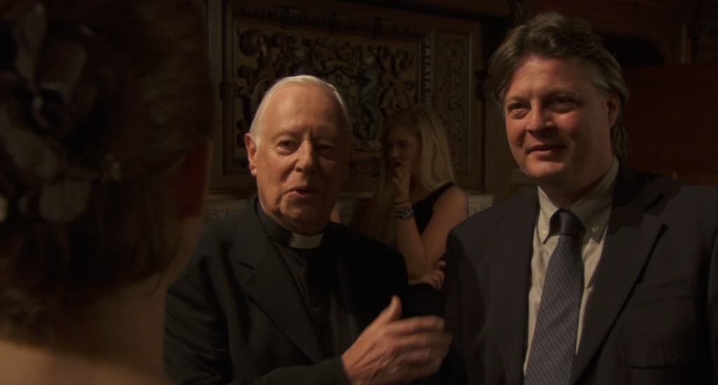 Jane Wymark's brother Tristram (right) in Midsomer Murders