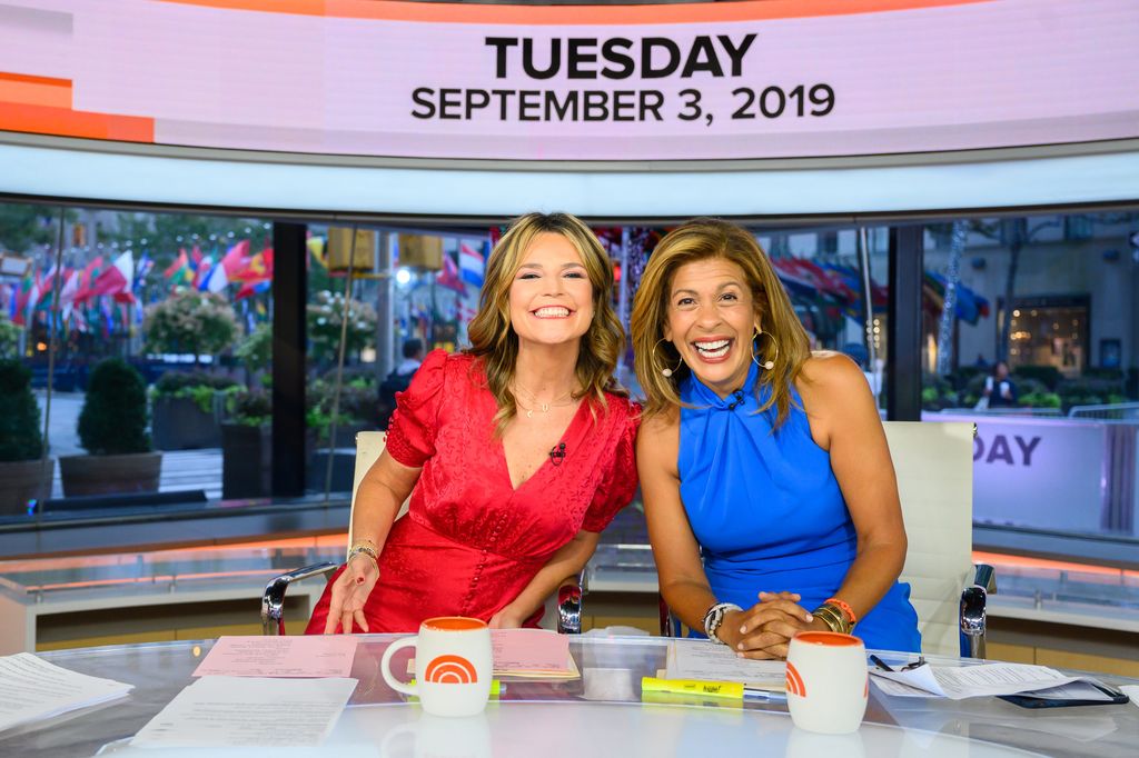 TODAY -- Pictured: Savannah Guthrie and Hoda Kotb on Tuesday, September 3, 2019 -- (Photo by: Nathan Congleton/NBCU Photo Bank/NBCUniversal via Getty Images via Getty Images)