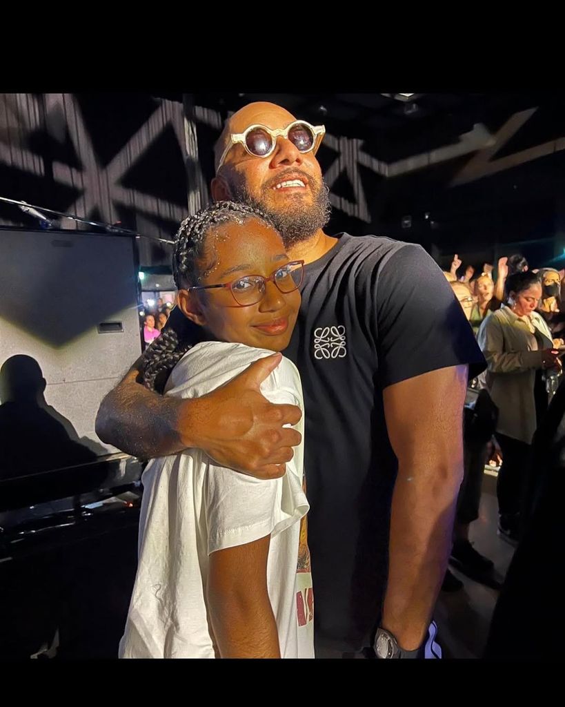 Swizz Beatz and his daughter Nicole