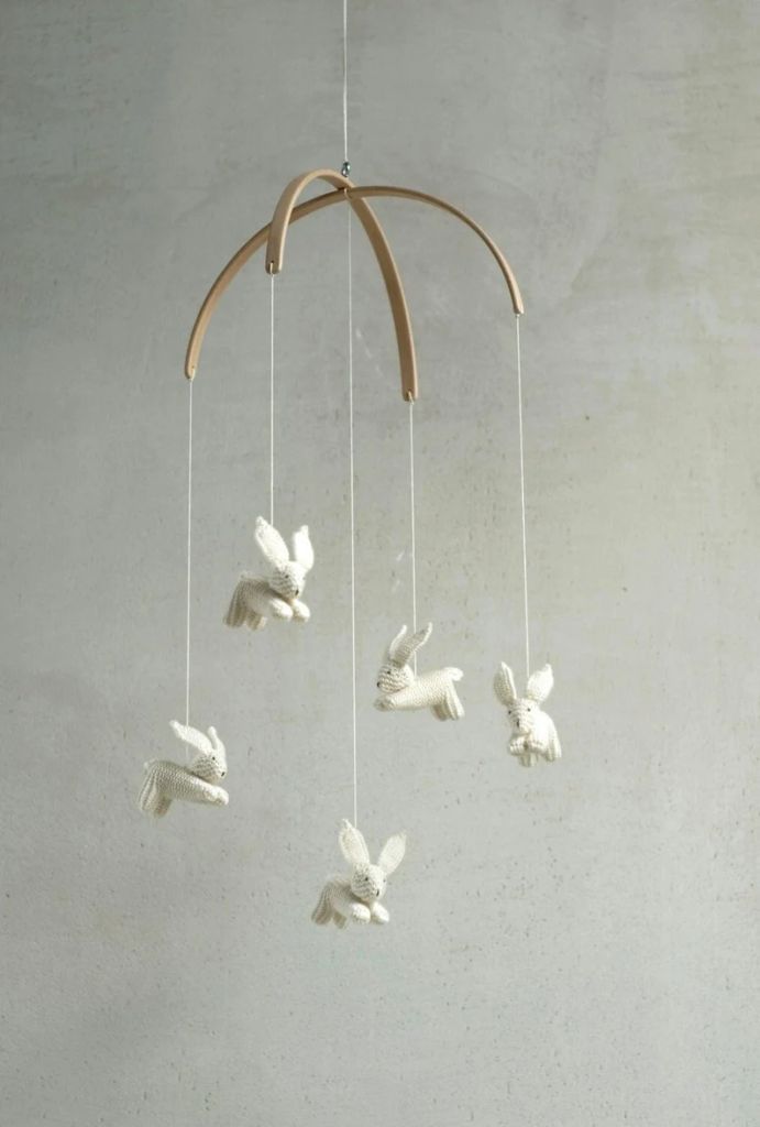 Handmade Bunny Baby Mobile