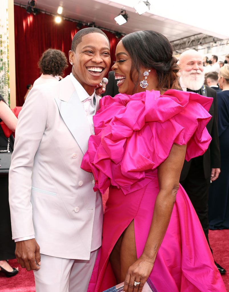 Niecy Nash and wife Jessica Betts at the 94th Annual Academy Awards at Hollywood and Highland on March 27, 2022