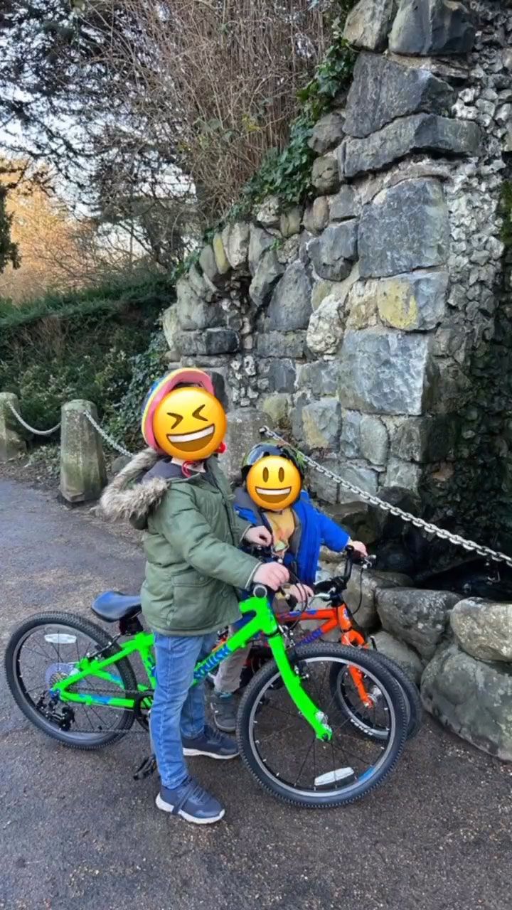 Alex's kids enjoying a bike ride 
