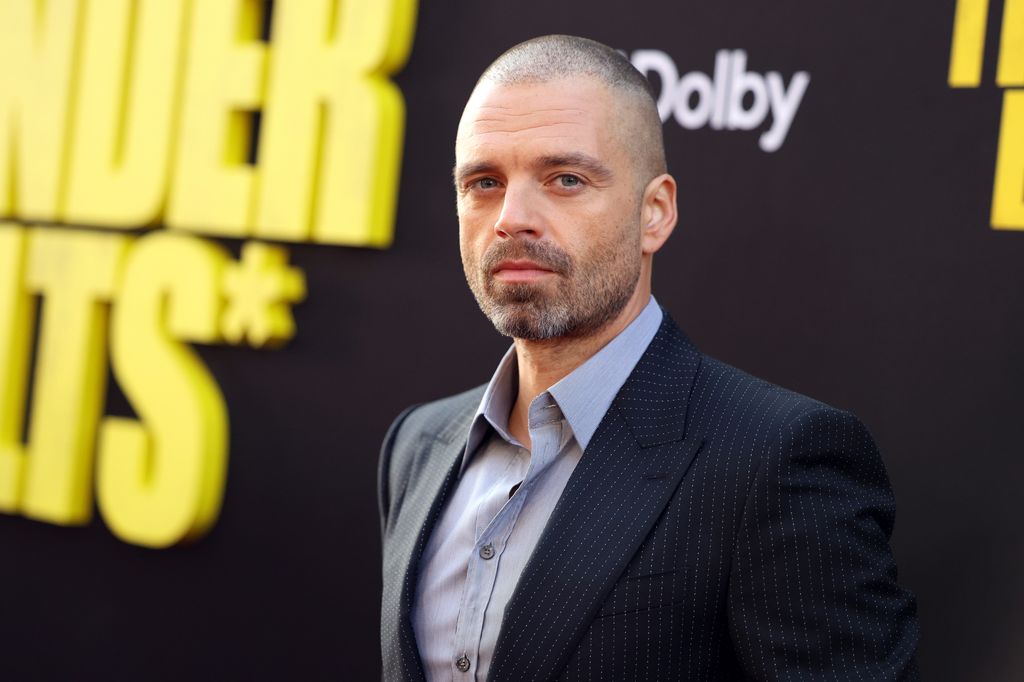 photo of sebastian stan with shaved head