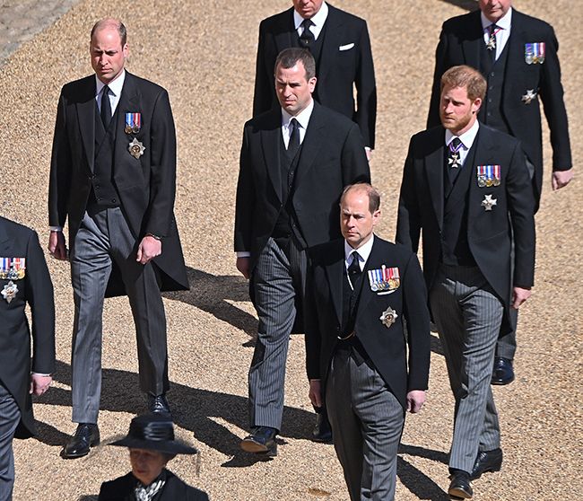 Prince Harry and Prince William separated by Peter Phillips