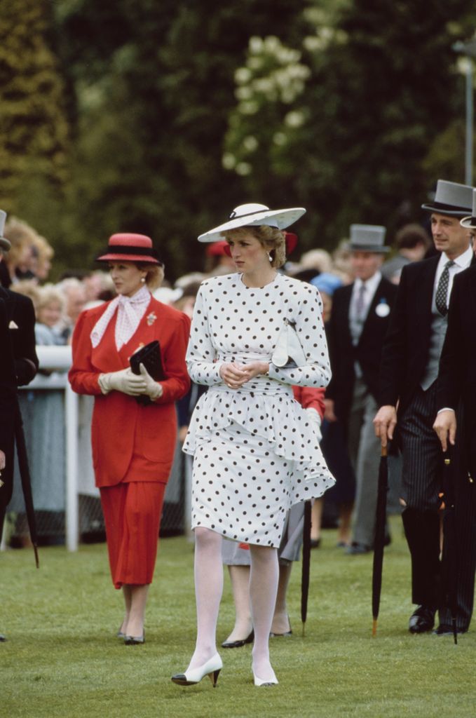 Princess Diana at Ascot in 1986