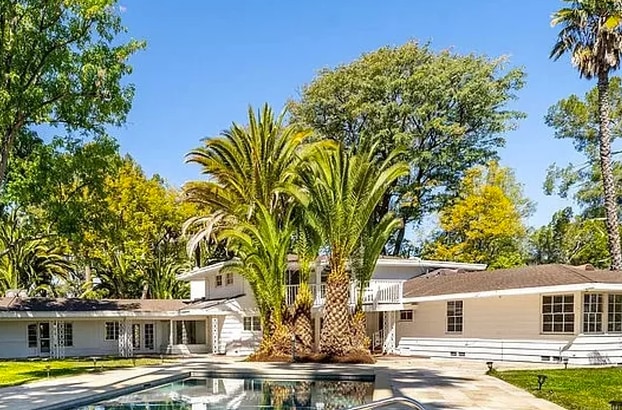 Pool and garden at Zendaya's $4m ranch in 2020