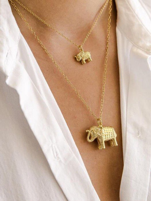 anne beck elephant necklace