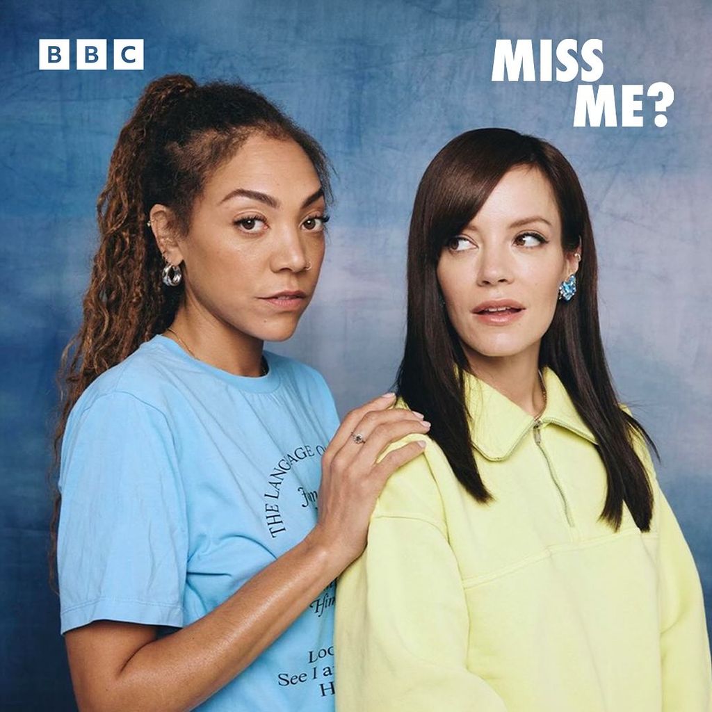 Miquita Oliver and Lily Allen promotional shot for BBC Sounds podcast Miss Me?