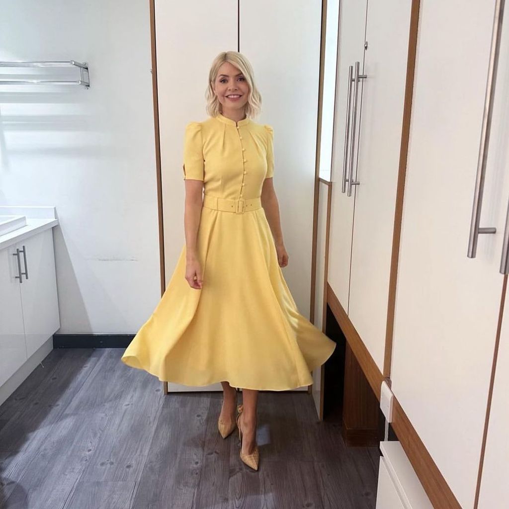 Holly Willoughby in the lemon colourway in May