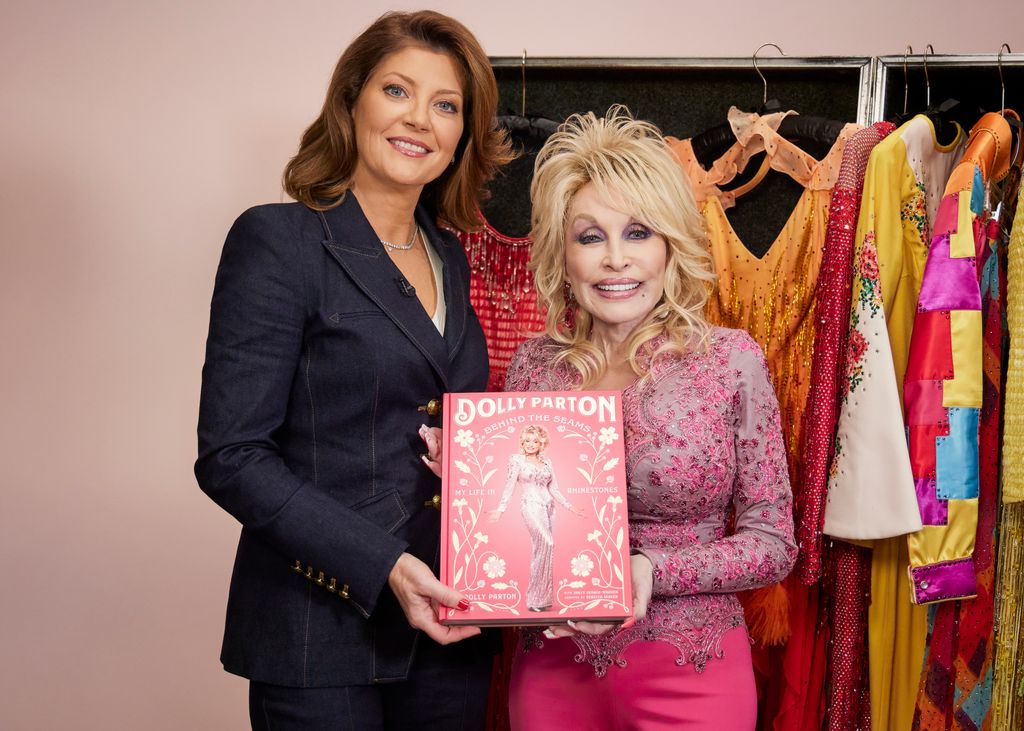 NASHVILLE - OCTOBER 4: Norah O'Donnell interviews Dolly Parton in Nashville, Tennessee. (Photo by Jon Morgan/CBS via Getty Images)