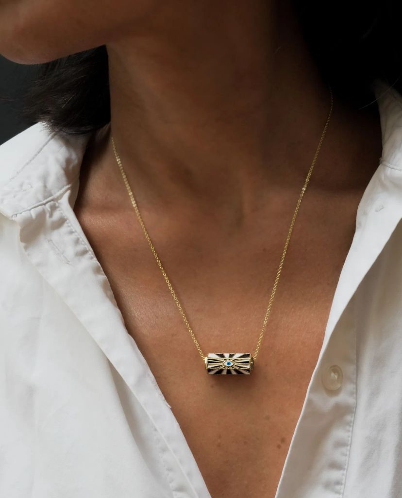 Bohemian Gold Evil Eye Necklace