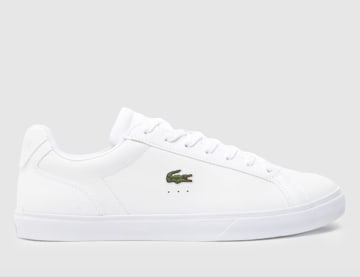 Lacoste white outlet plimsolls