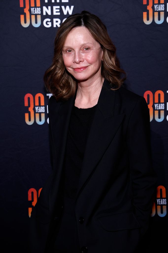 Calista Flockhart makeup-free event smiling