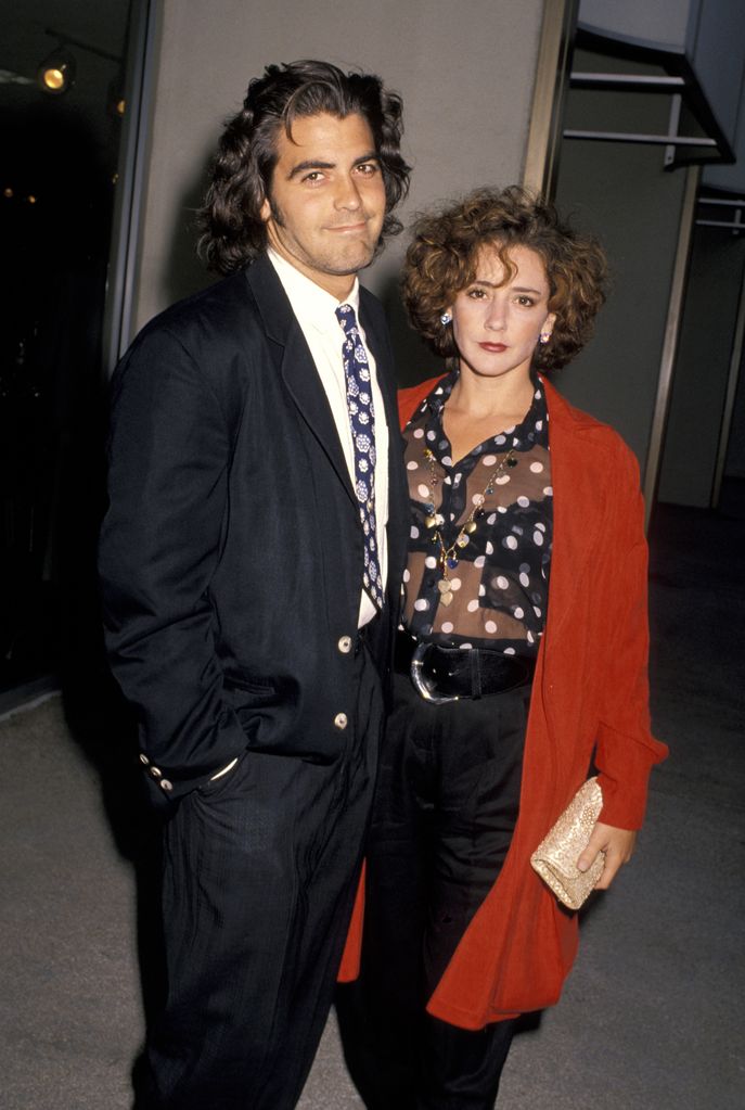 Actor George Clooney and wife Talia Balsam attend the ABC Television Affiliates Party on June 14, 1990 at the Century Plaza Hotel in Los Angeles, California.