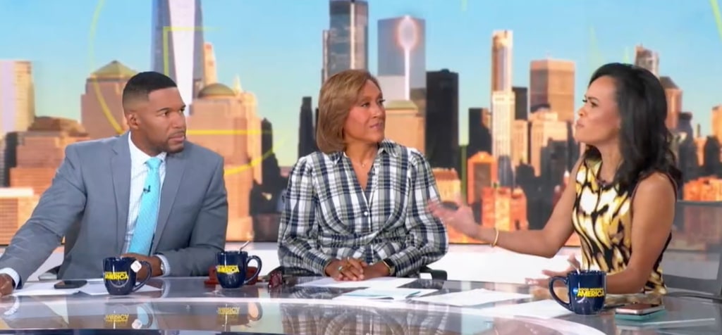 Linsey talking to Robin and Michael on GMA