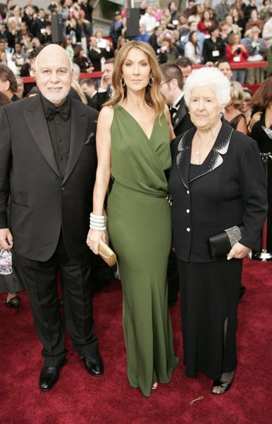 celine with and husband Rene Angelil 