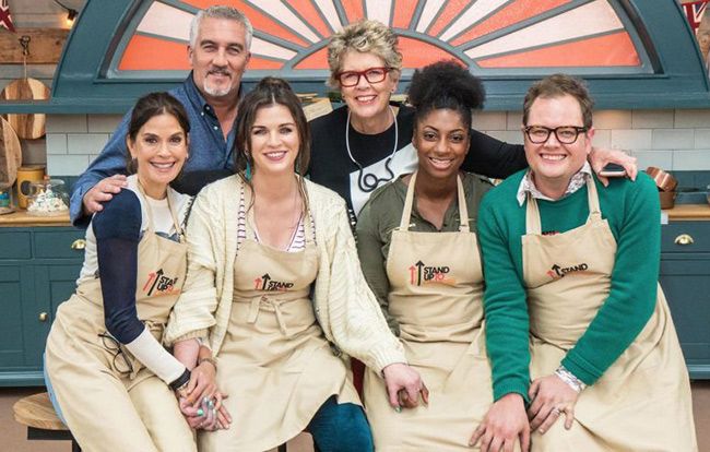 bake off stand up to cancer 2018 teri hatcher