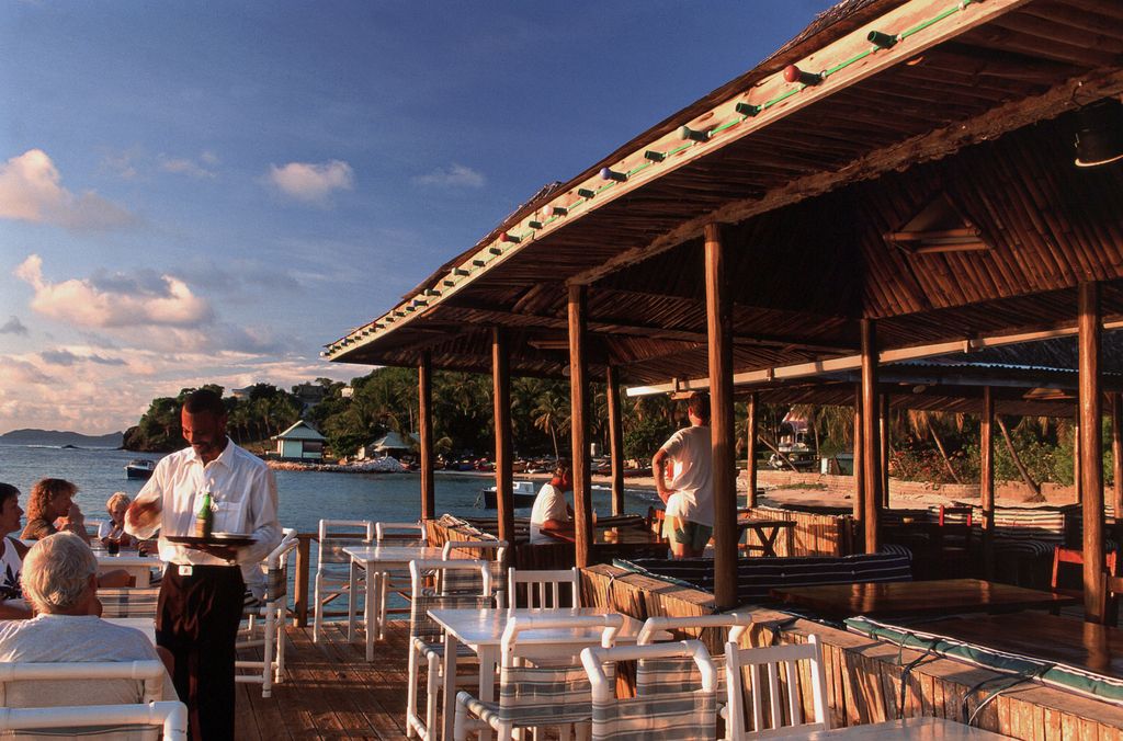 Basil's Bar on the island of Mustique