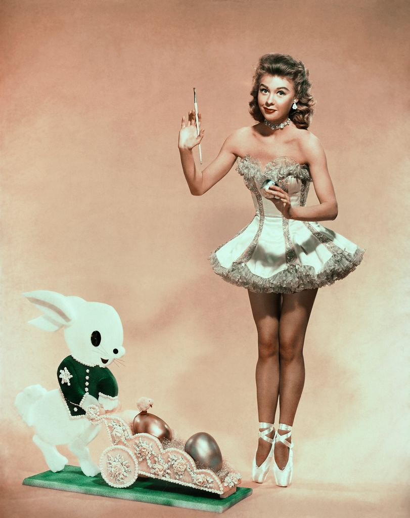 Vera Ellen in her tutu, and a bunny with a side hustle