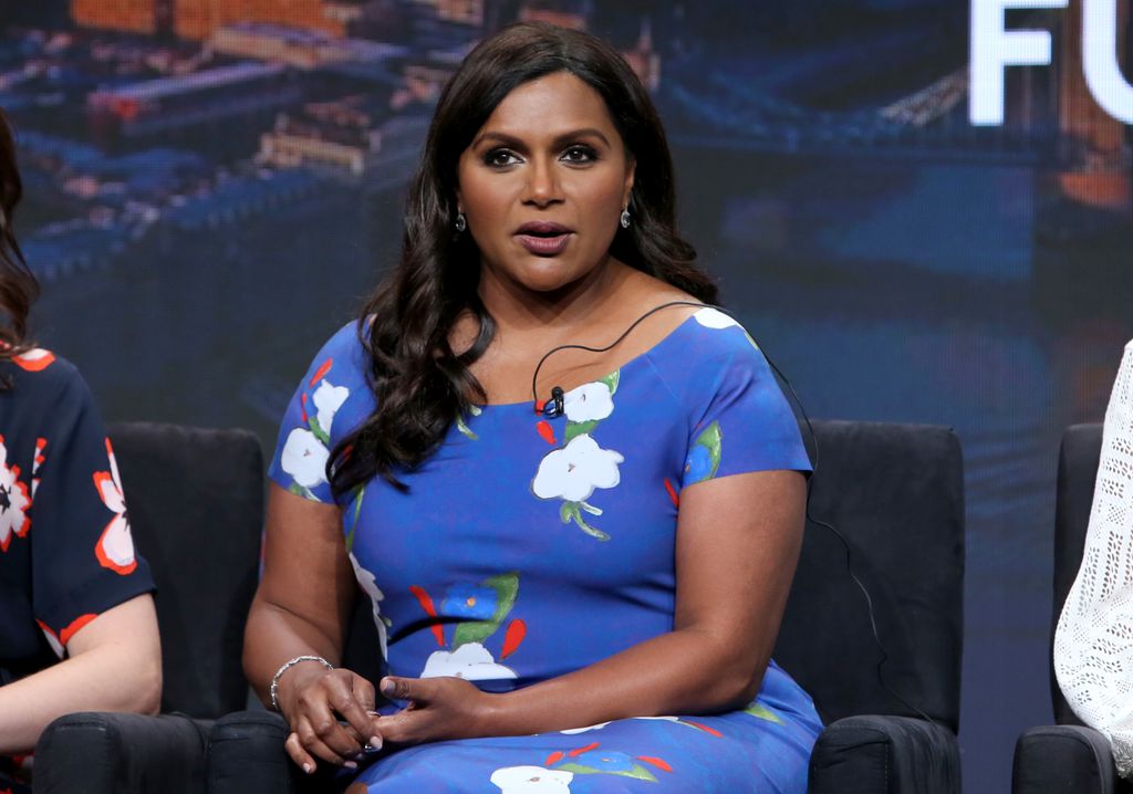 mindy kaling blue dress
