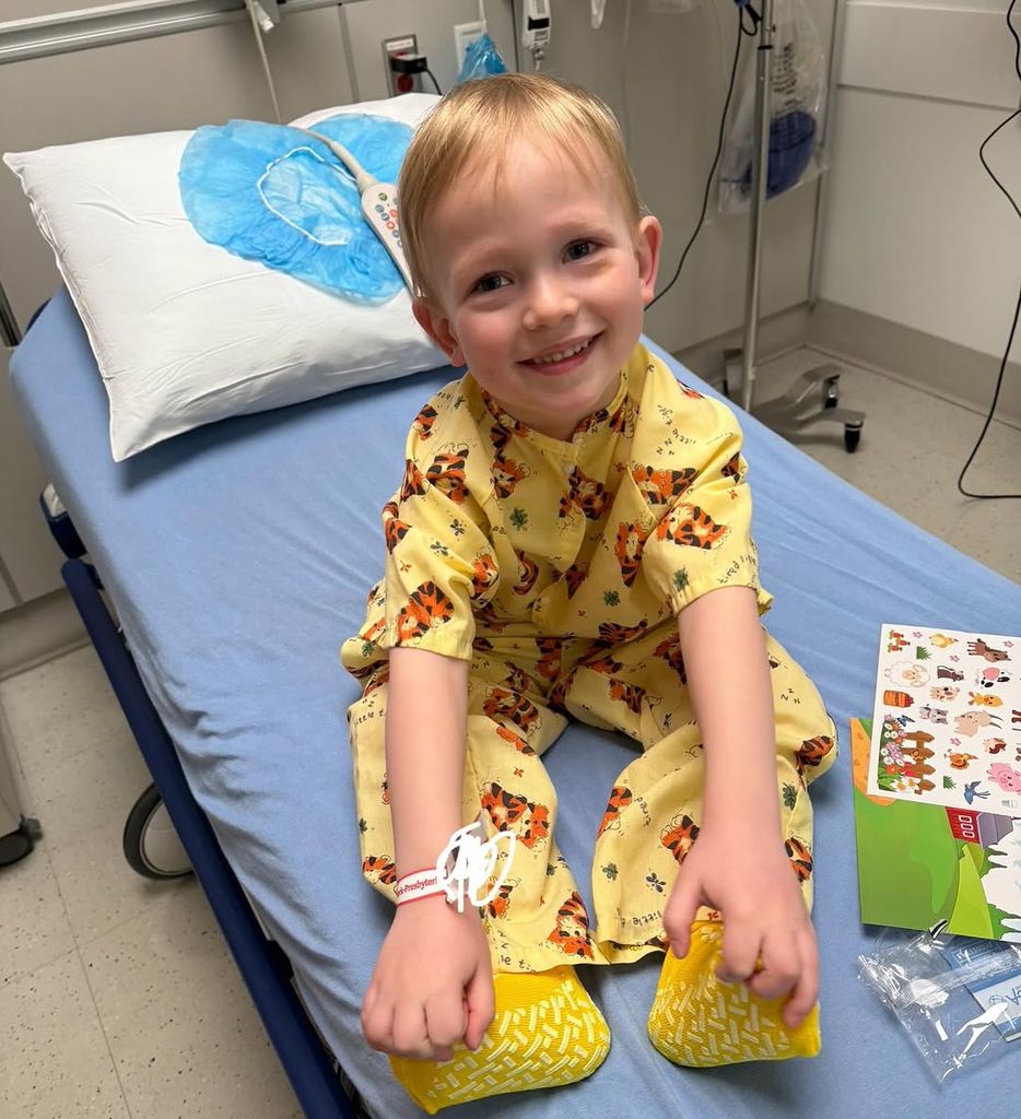 Dylan's son had his tonsils removed