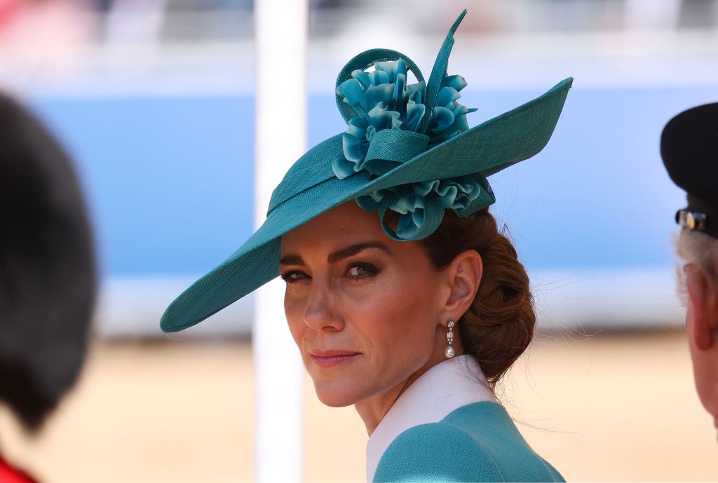 Kate Middleton, the Princess of Wales during Trooping The Colour 2025 on June 14, 2025 in London, England. 
