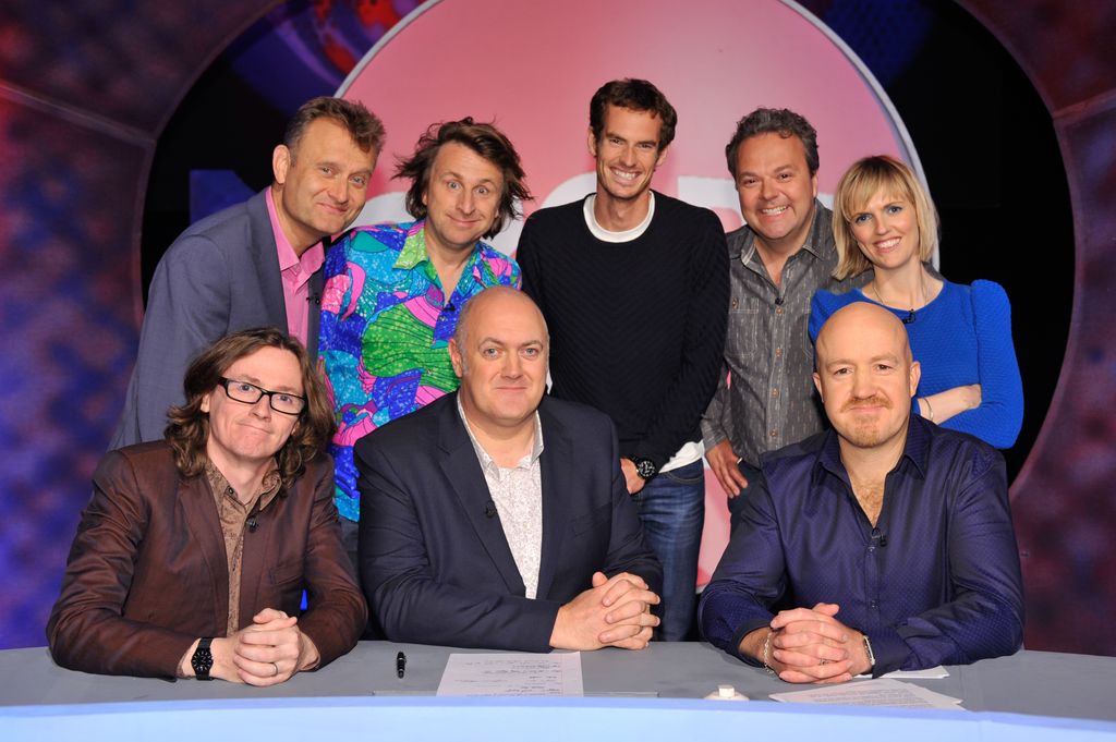 Comedians and Andy Murray appearing in an episode of Mock the Week