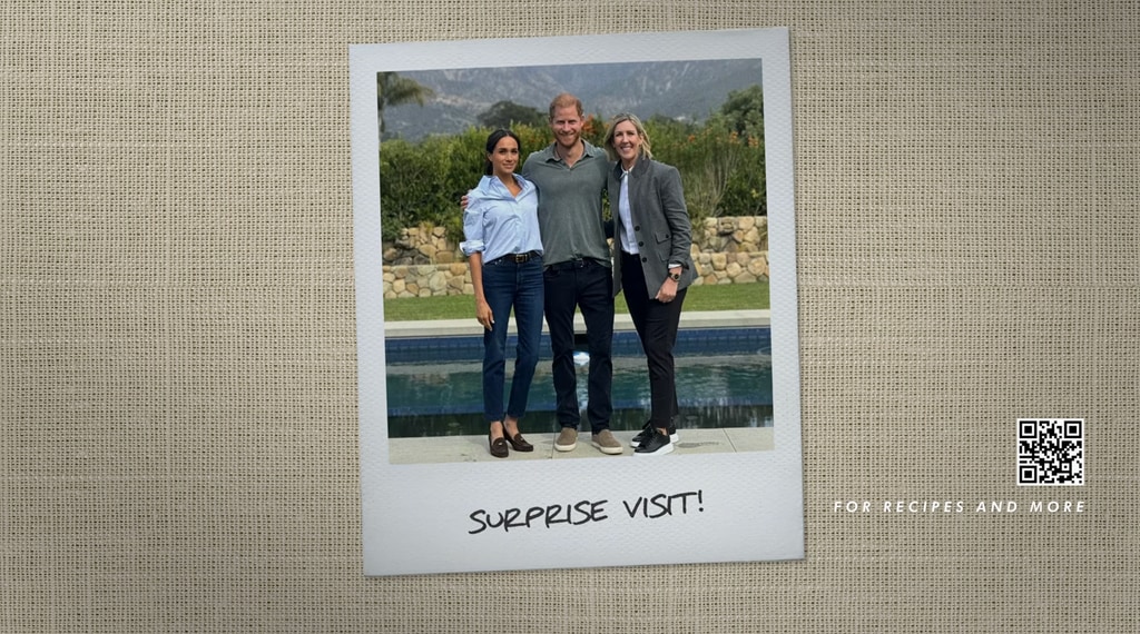 Prince Harry made just one visit to Meghan's set, the day Clare Smyth filmed her episode