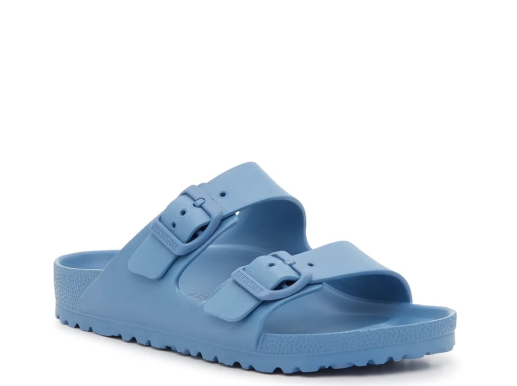 Birkenstock EVA Arizona sandals in Elemental Blue.