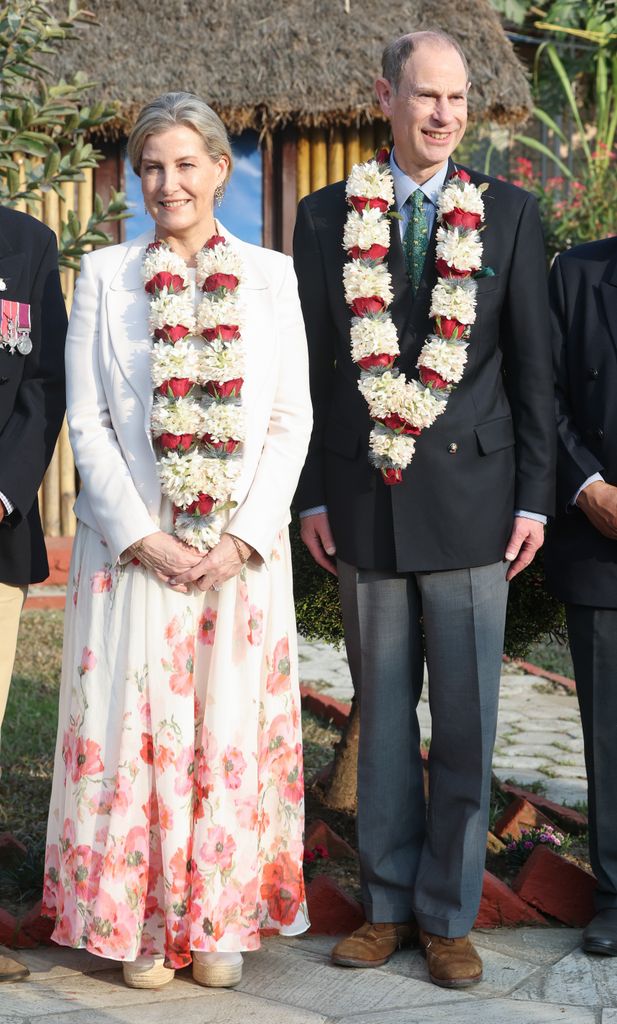 The royal is in Nepal with her husband Prince Edward