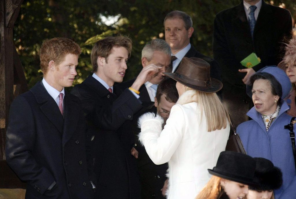 William looked particularly interested in Zara's hat