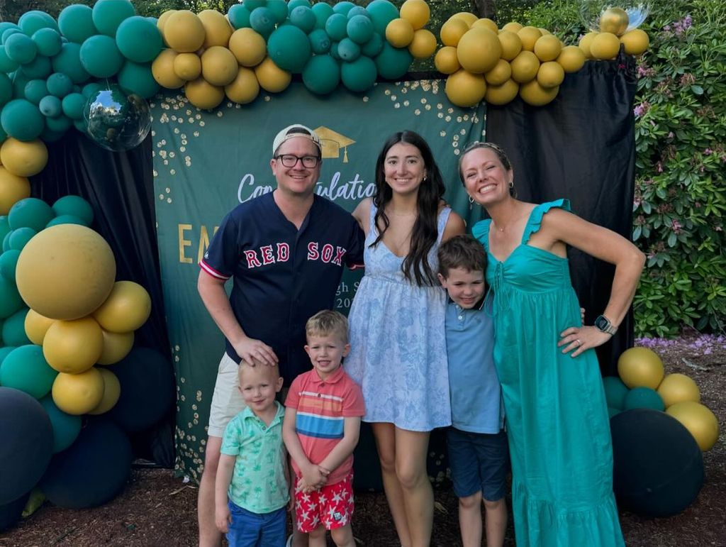 Dylan's family were out for her niece's graduation party 