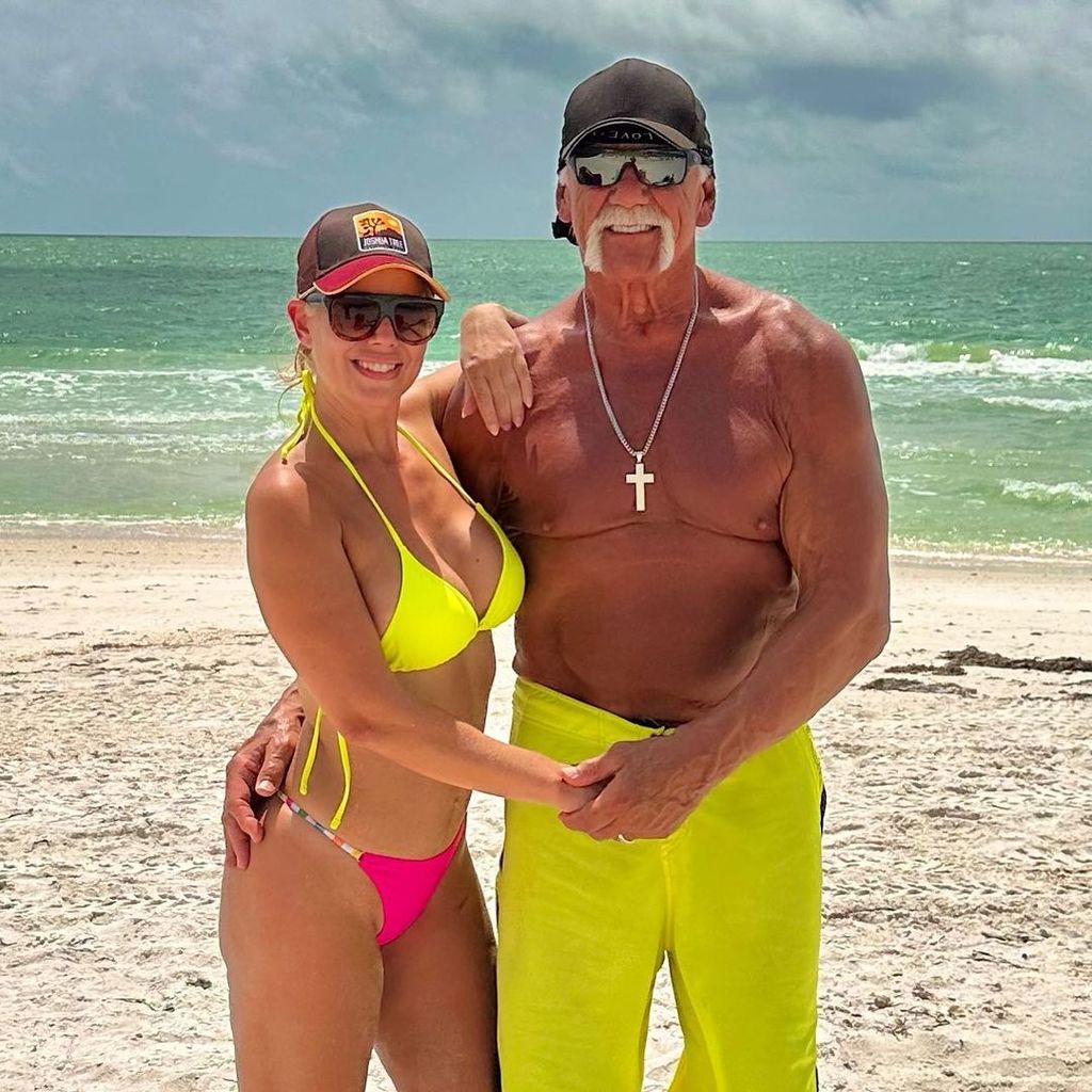 Hulk Hogan with his fiancee Sky Daily