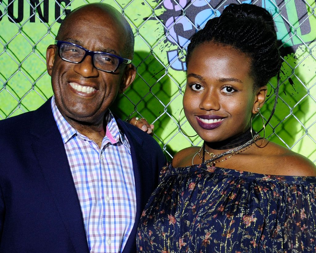 al roker and daughter leila at suicide squad premiere 