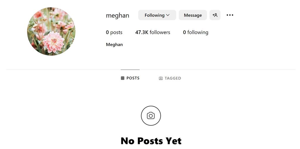 Fans think this is Meghan Markle's new personal Instagram page