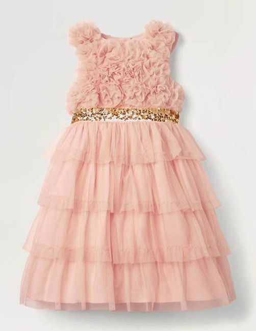 boden ruffle pink dress solo