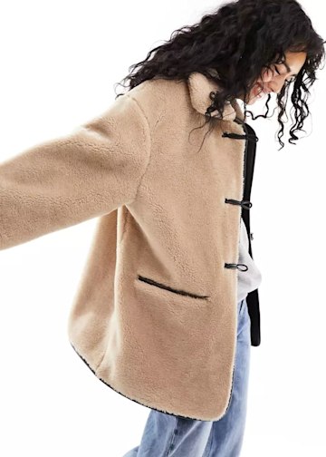 Pull & Bear shearling coat