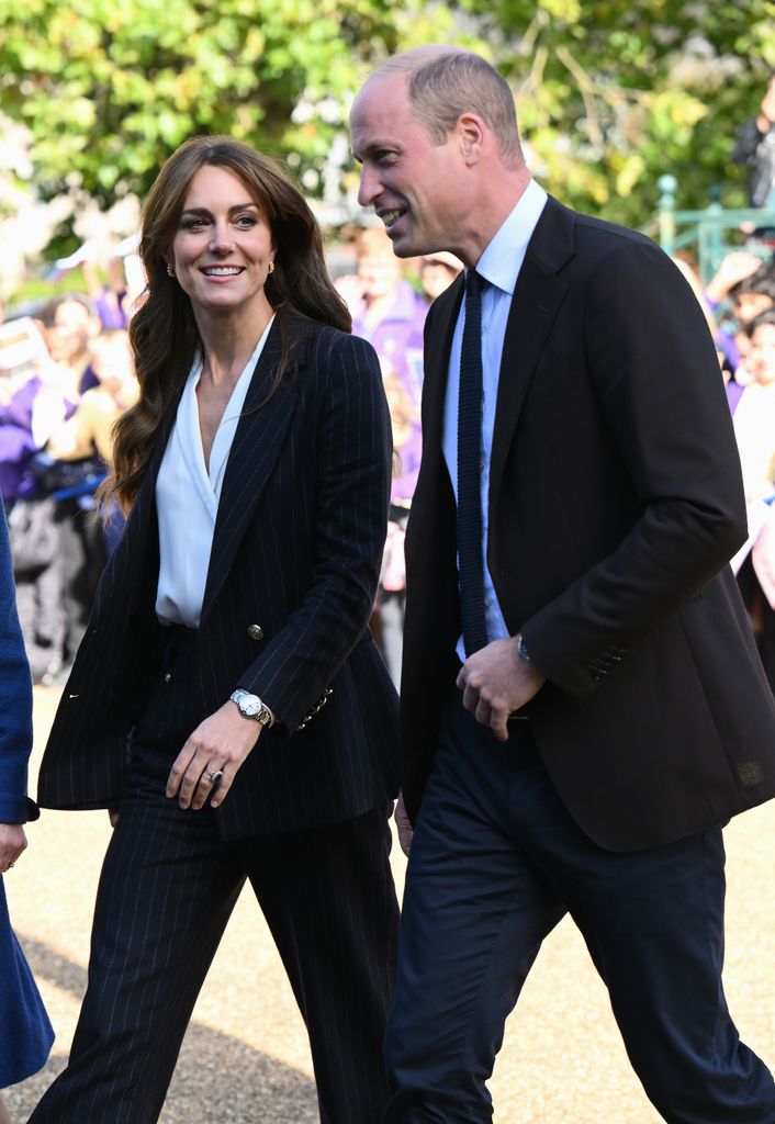 Kate Middleton and Prince William walking in Cardiff