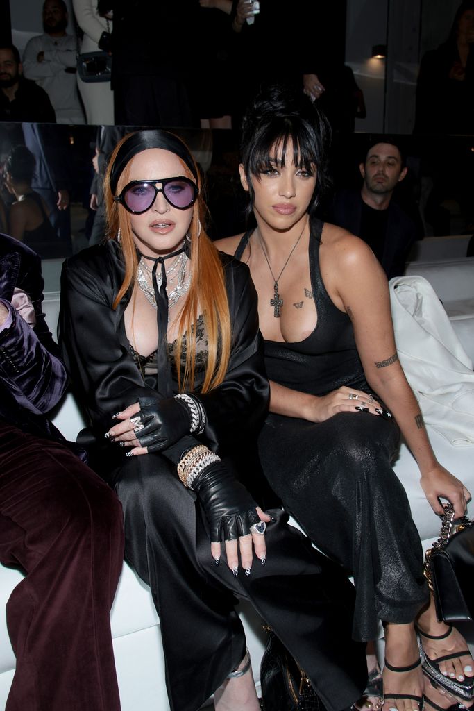 Madonna and Lourdes Leon attend the Tom Ford fashion show during September 2022 New York Fashion Week: The Shows at Skylight on Vesey on September 14, 2022 in New York City.
