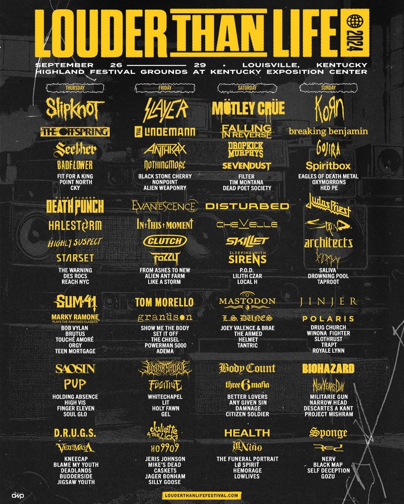 louder than life festival lineup 2024