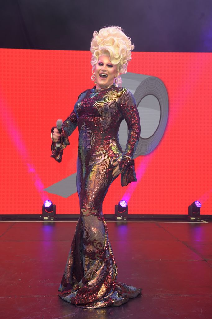 The Vivienne performs on stage at RuPaul's DragCon UK presented by World Of Wonder at Olympia London