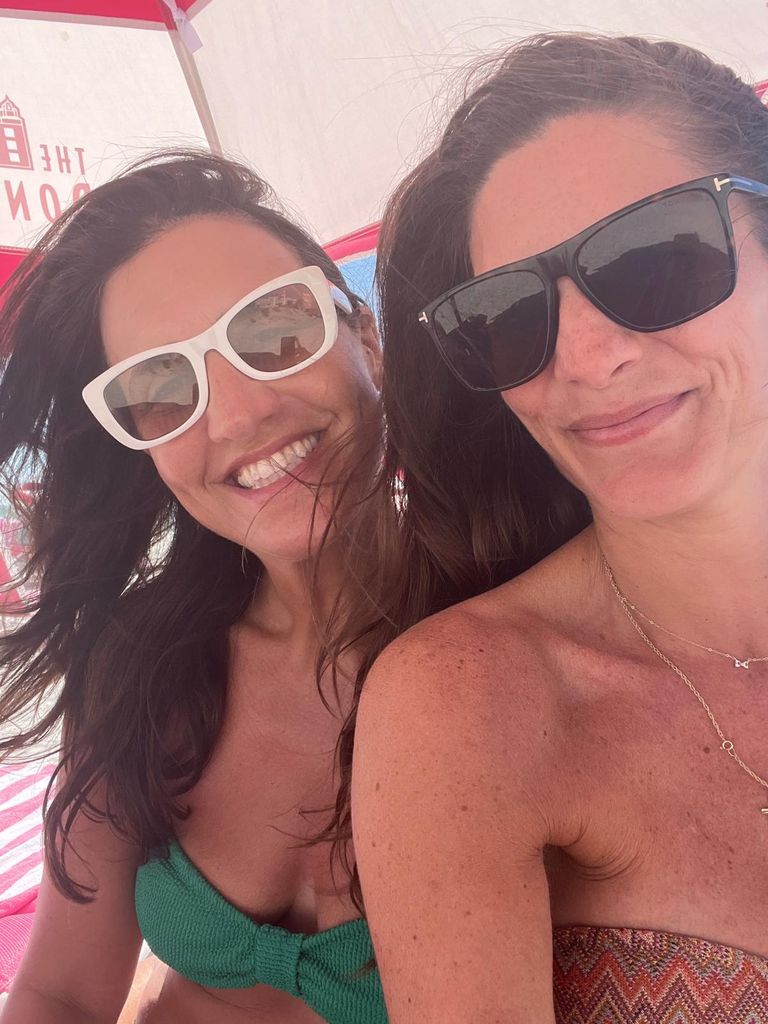 Donna and her best friend Leah celebrating Donna's sobriety 