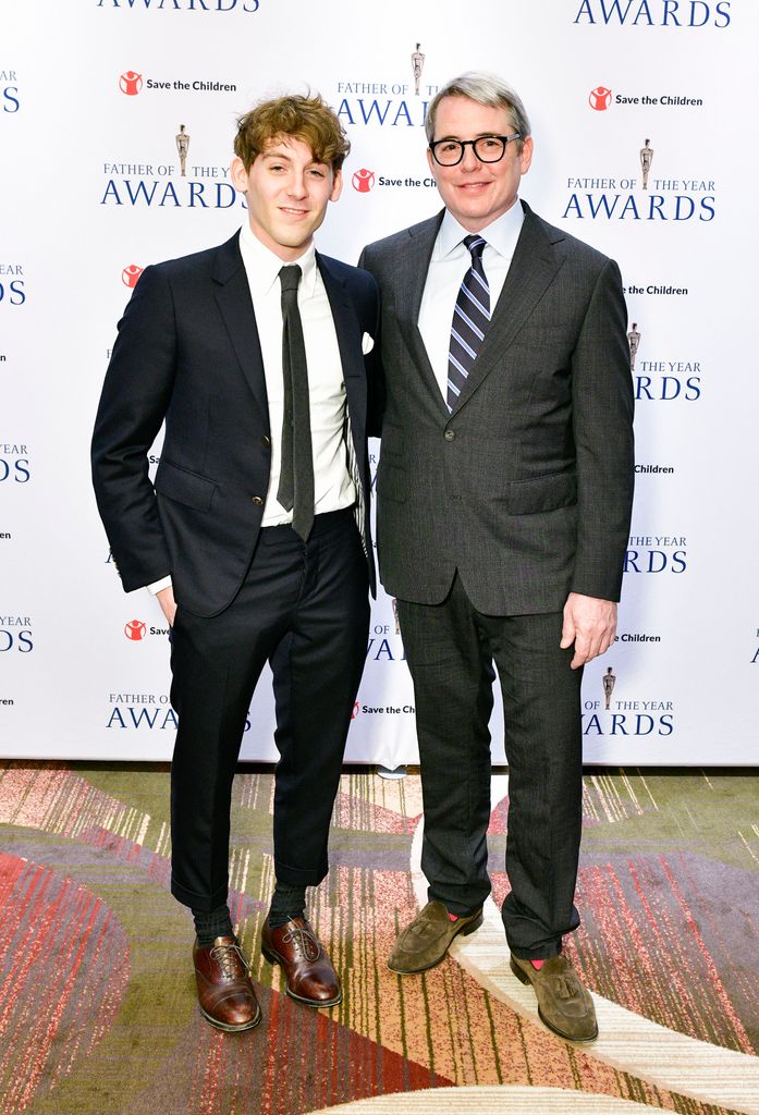 Matthew Broderick and James Wilkie Broderick attend the 81st Annual Father Of The Year Awards on June 15, 2023 in New York City.