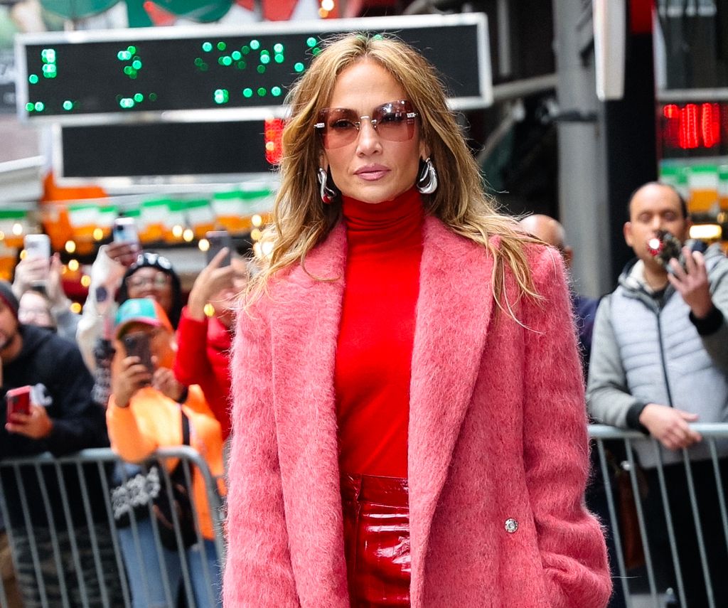 NEW YORK, NY - MAY 06: Jennifer Lopez is seen arriving at "Good Morning America" in Times Square on May 06, 2024 in New York City.  (Photo by Jose Perez/Bauer-Griffin/GC Images)